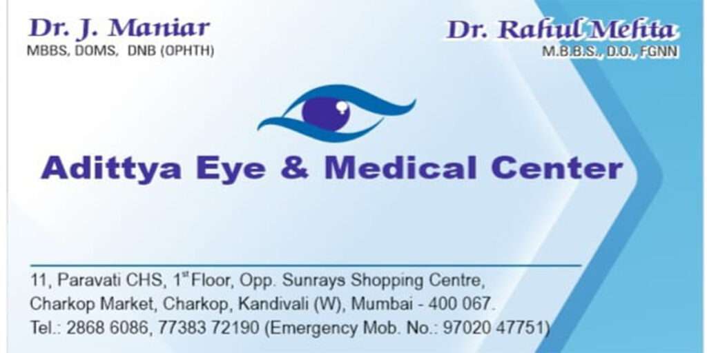 Adittya eye & medical center charkop card-1