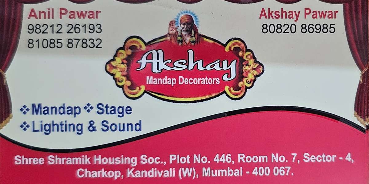 Akshay Mandap Decoration charkop kandivali west card