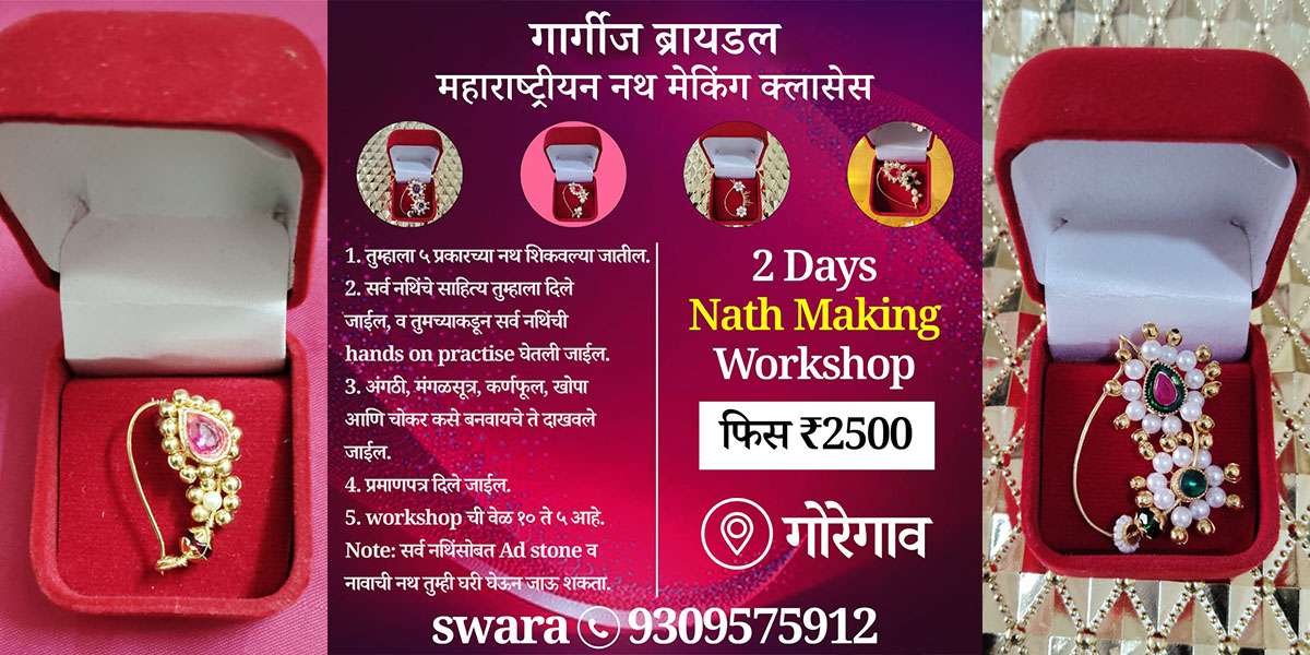 Gargis Bridal Maharashtrian Nath making classes Goregaon East