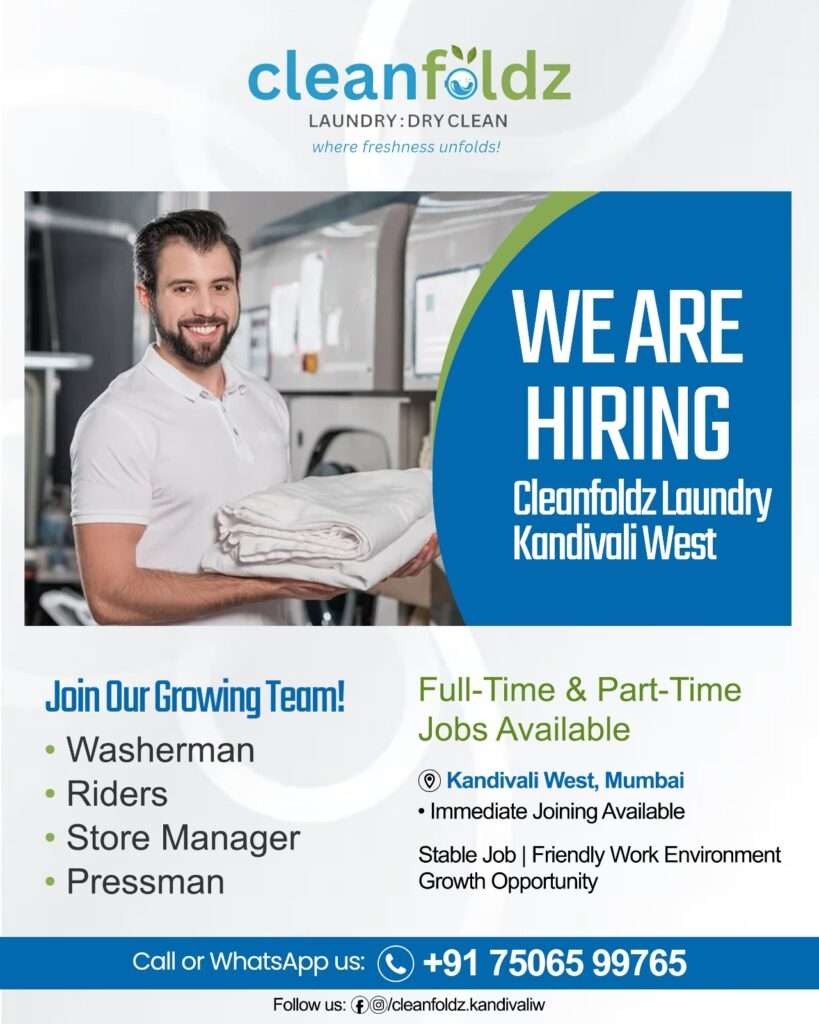 Jobs in Charkop Clean Folds Laundry